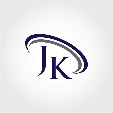 Monogram Jk Logo Design By Vectorseller Thehungryjpeg