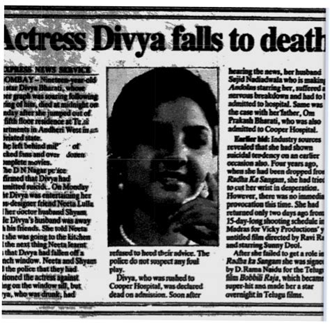Today Marks 30 Years Since Divya Bharti Passed Away She Wouldve Been 49 Today R