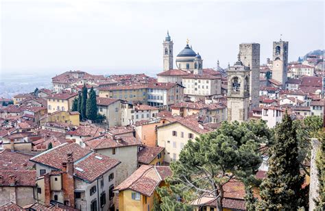 The town on the hill, bergamo is a really nice italian town in lombardy close to milan. Bergamo Citta Alta, Italy