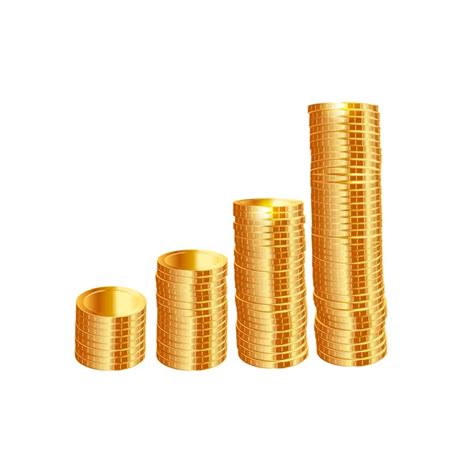 Stacks Of Gold Coins Vector Illustration Stock Vector Image By ©yayasya