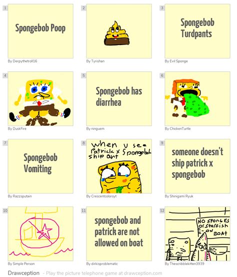 Spongebob Poop Drawception