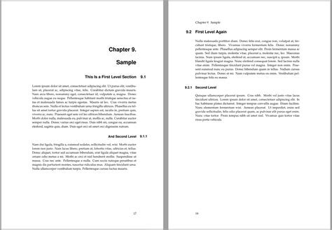 Table and figure numbers, titles, and notes; sectioning - Align chapter and section headings to outer ...