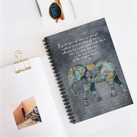 elephant notebook elephant journal elephant diary t for etsy