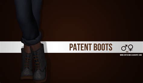 My Sims 4 Blog Patent Boots For Kids By Kiararawks