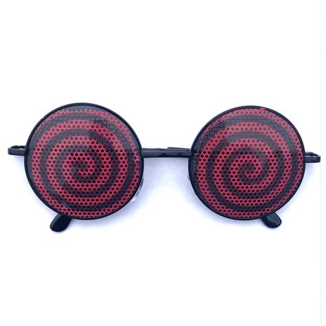 Red Hypnotic Swirl Round Sunglasses Etsy