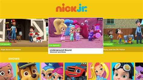 Nick Jr For Fire Tv Appstore For Android