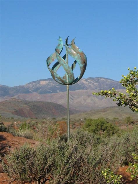 Tulip Wind Sculpture Contemporary House Exterior Other By