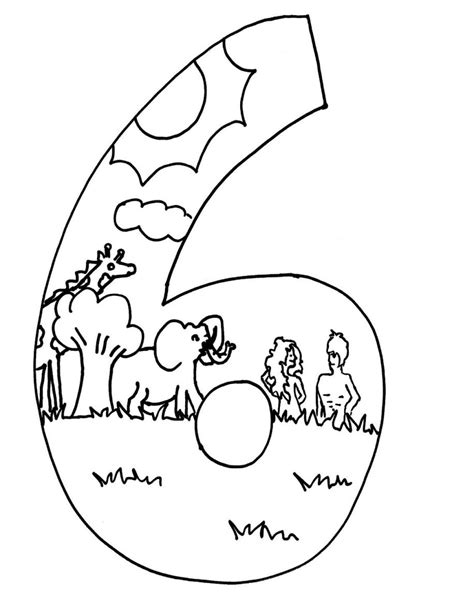 Coloring page creation in creation coloring pages. The Day Of Creation