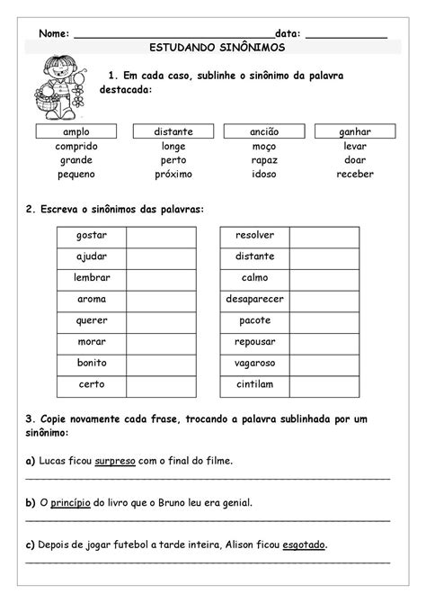 Substitua As Palavras Grifadas Por Sinônimos Ou Por Termos Relacionados