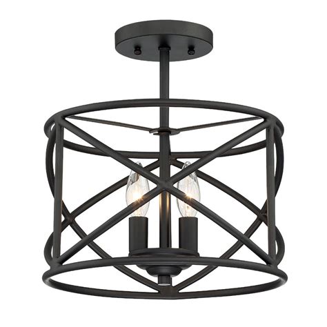 Drawing inspiration from middle eastern lanterns, this flush ceiling light is made entirely in italy. Cordelia Lighting 2-Light Satin Bronze Ceiling Semi Flush ...