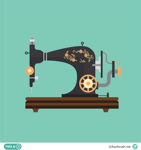 Download 재봉틀 일러스트 ai 무료다운로드 free sewing vector - Urbanbrush