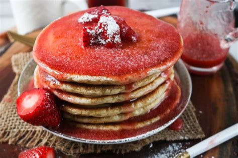 Fresh Strawberry Pancake Recipe Savory Thoughts