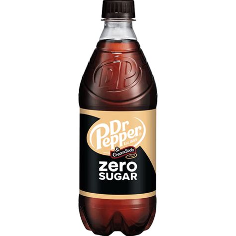 Dr Pepper And Cream Soda Zero Sugar 20 Fl Oz Bottle Shop My