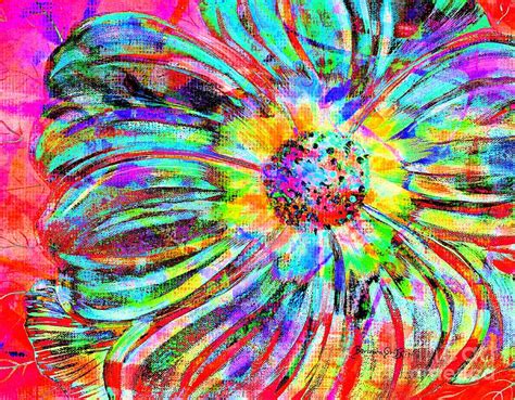 Colorful Flower Abstract Photograph By Barbara Griffin