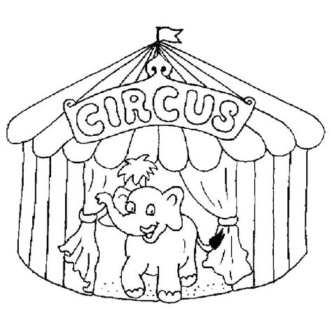 Circus Tent Coloring Pages At Free Printable