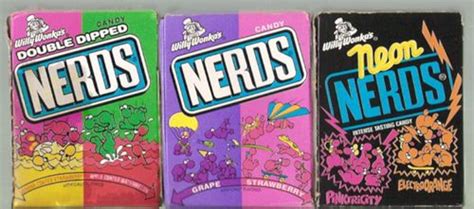 Three Boxes Of Nerds Are Lined Up