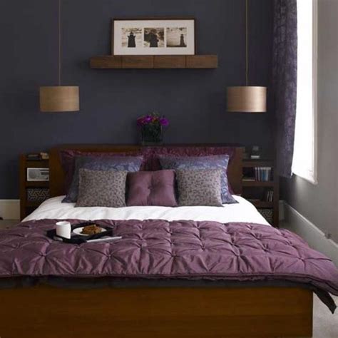 The guest bedroom of an eclectic adriatic home features a punchy purple accent wall, which backs a woven screen from burundi that serves as the headboard. 25 of the most beautiful purple bedroom design ideas # ...