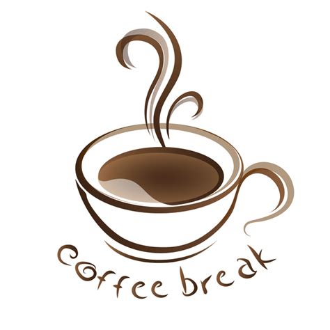 Download hot coffee cup with text vector - free download