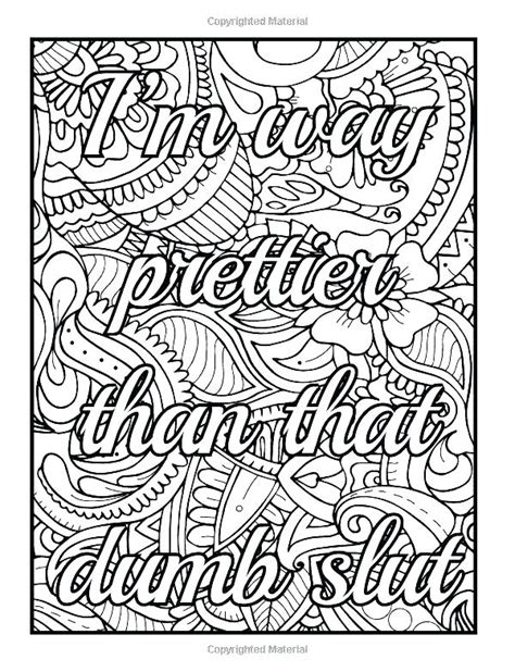 Dirty Word Coloring Pages