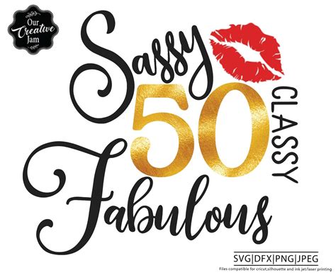 And Fabulous Svg And Fab Svg Th Birthday Svg For Etsy