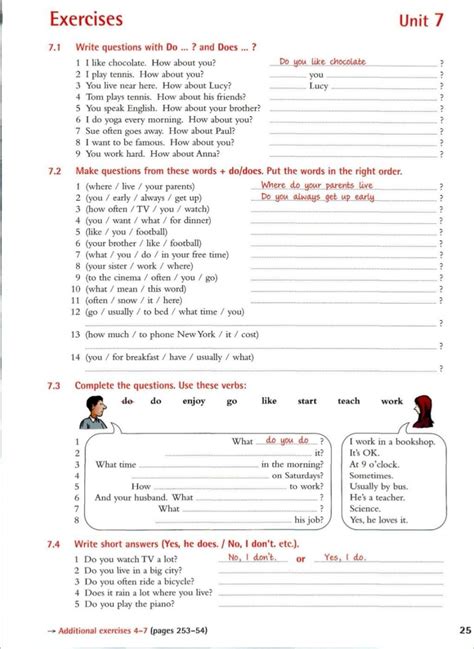 They'll help you to put into practice all the key notions of the english grammar previously. Grammar Worksheet 6th Grade Exercises Unit 7 with Images in 2020 | Learn english grammar ...