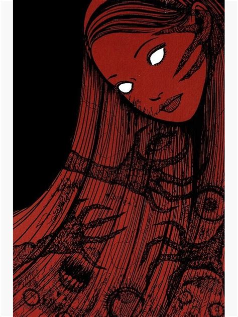 Tomie Junji Ito Poster By Pinkbabygirl Redbubble