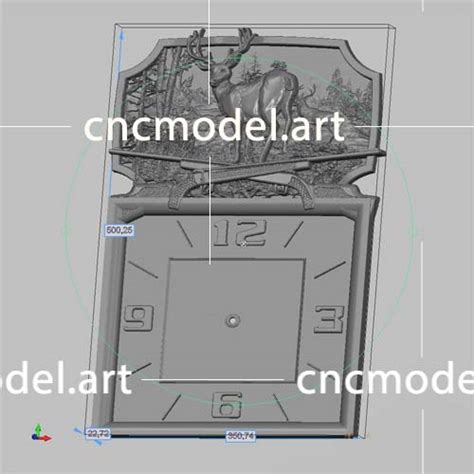طرح سه بعدی Cnc ساعت سی ان سی مدل
