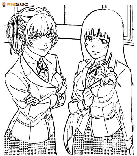 Kakegurui Coloring Pages Best Coloring Pages Coloring