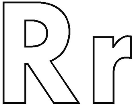 Bubble Letter R Coloring Pages | Letras del alfabeto para impresión