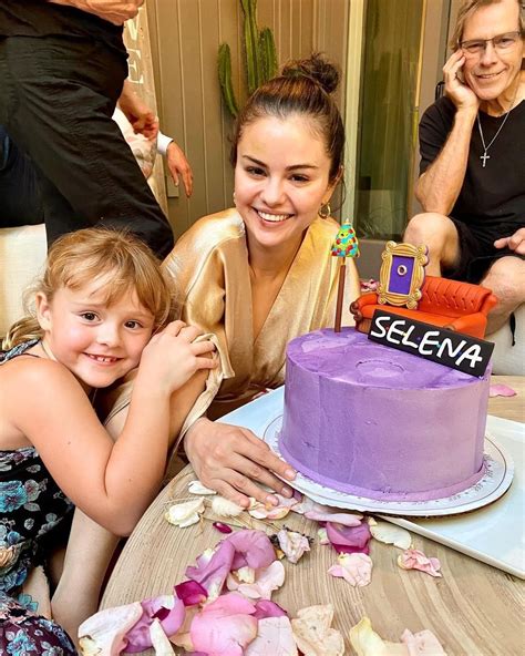 Selena Gomez Celebrating Her Birthday Last Year⁣ With Gracie And Papa Selena Gomez Birthday