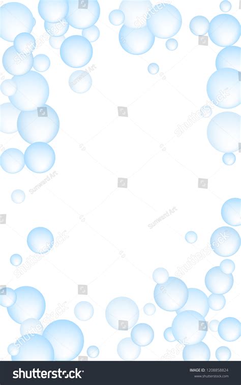 Soap Foam Bubbles Frame Vector Concept Stock Vector Royalty Free