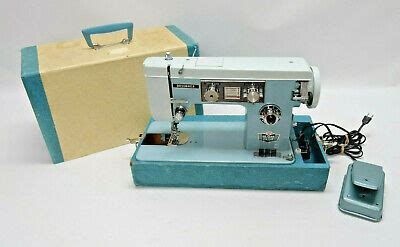 Vintage Dressmaker Deluxe Zig Zag Swa Sewing Machine W Case Parts Repair Ebay