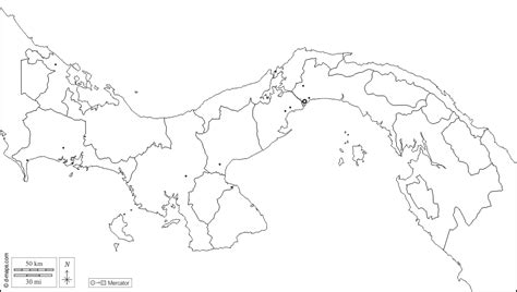 Panamá Mapa gratuito mapa mudo gratuito mapa en blanco gratuito plantilla de mapa fronteras
