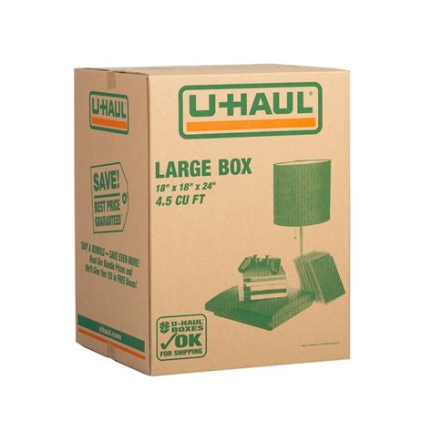 Heavy Duty Extra Large Moving Box Double Walled 24” X 18” X 24” U Haul