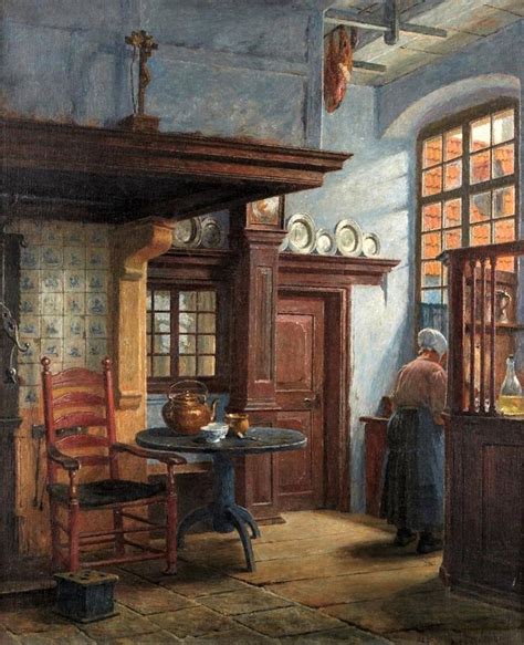 Carl Henrik Nordenberg Interior Paintings Cottage Art Painting