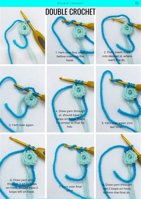 Step By Step Printable Basic Crochet Stitches