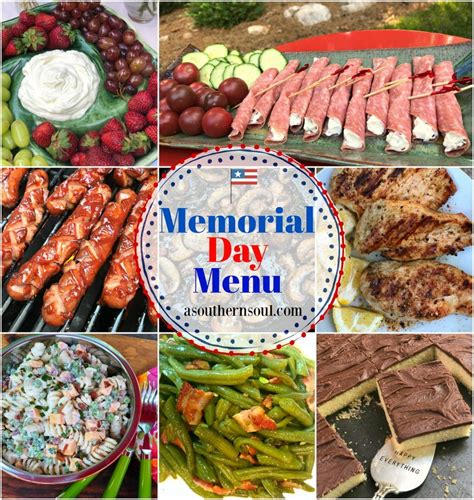 Memorial Day Menu | Holiday cooking, Memorial day foods, Recipes