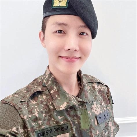 Bts J Hope Shares Photos In Military Uniform As He Completes Basic