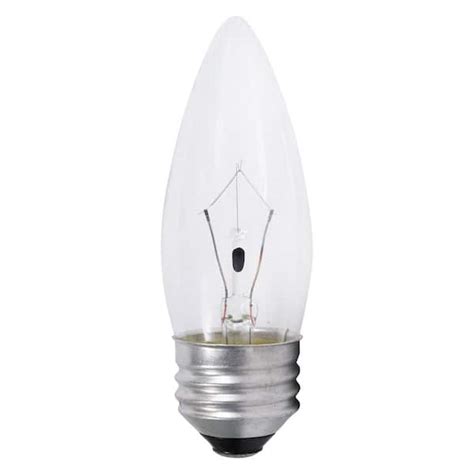 Sylvania 40 Watt B10 E26 Double Life Incandescent Light Bulb In 2700k