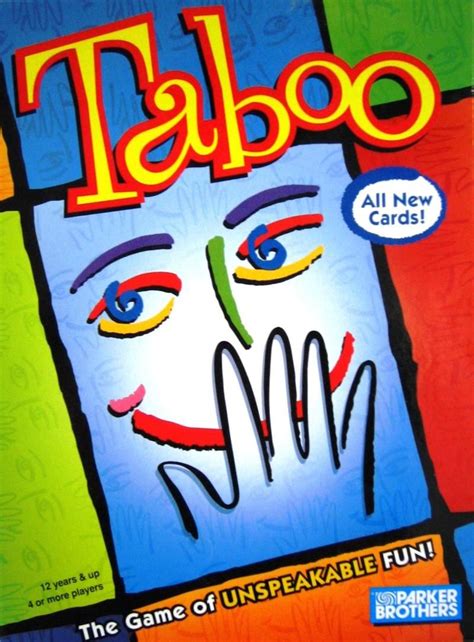 Taboo Ed 2 Unspeakable Fun Taboo Game Taboo Board Game Taboo