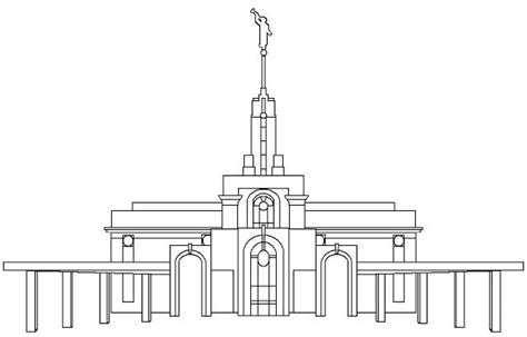 Temple Coloring Pages Utah Temples Temple Coloring Pages