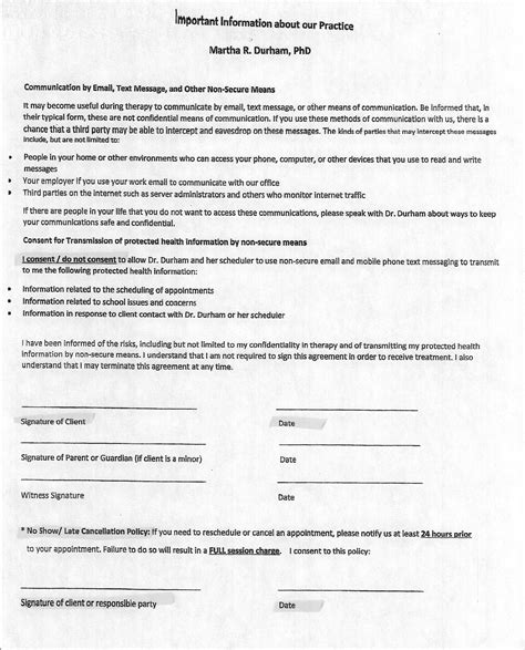 Helpful Forms North Main Counseling