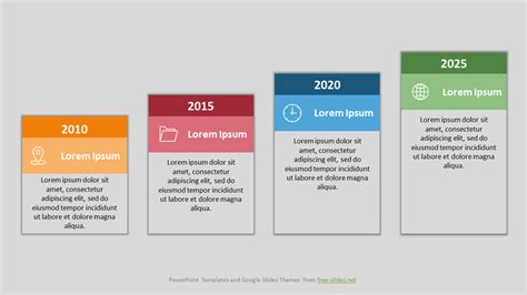 4 Stage Infographics Powerpoint Template Steps Up