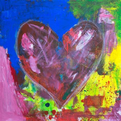 Abstract Heart Painting Stock Illustration Illustration Of Paintings