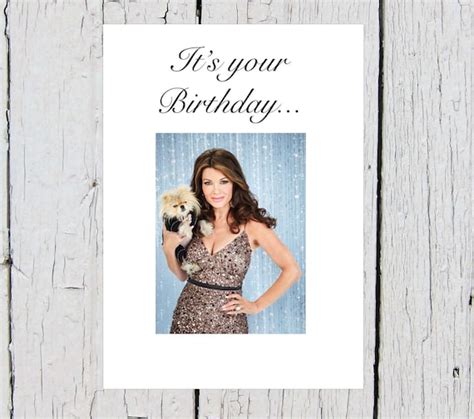 Lisa Vanderpump Birthday Card Giggy Real Housewives Of