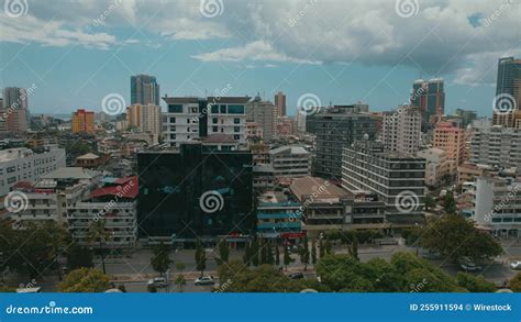aerial city view of dar es salaam stock footage video of downtown colorful 255911594