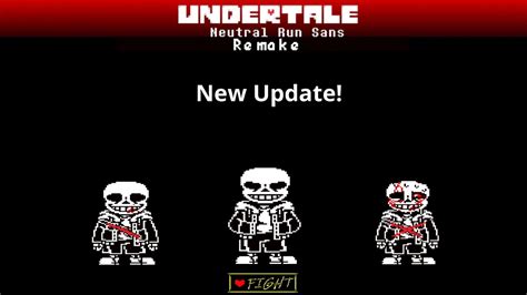 New Update Undertale Neutral Sans Fight Remake YouTube