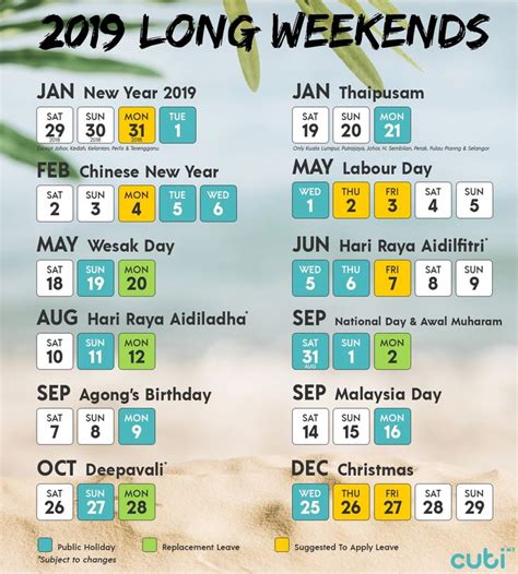 Cuti umum & cuti sekolah malaysia 2017. 2019 Malaysia Public Holidays Calendar - Cuti.my | Travel ...