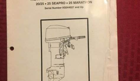MERCURY OUTBOARDS/MARINER OUTBOARDS SERVICE MANUAL 20/25 | eBay
