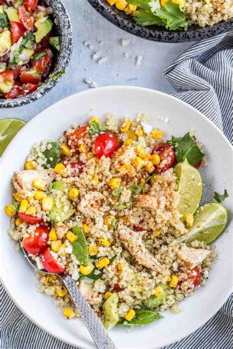 8 tasty combos for your quinoa bowl. Chicken Quinoa Bowl Recipe - Valentina's Corner